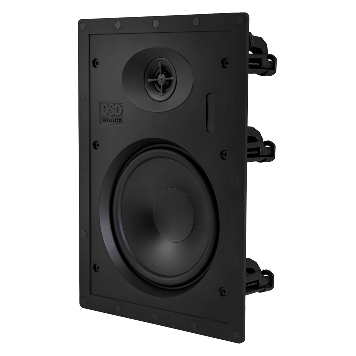 PAR DE PARLANTES DE PARED PARA INTERIORES SERIE BLACK, PASIVOS, FREC. 65HZ-20KHZ 6.5 PULG., 100W, 86DB, 8OHM