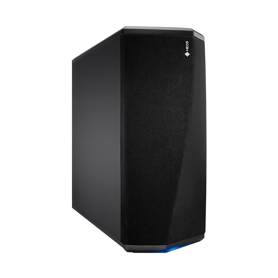 SUB-BAJO AMPLIFICADO PARA TEATRO EN CASA, 10 PULG., 100W, BT, WIFI, LAN, USB, DSP, SISTEMA HEOS