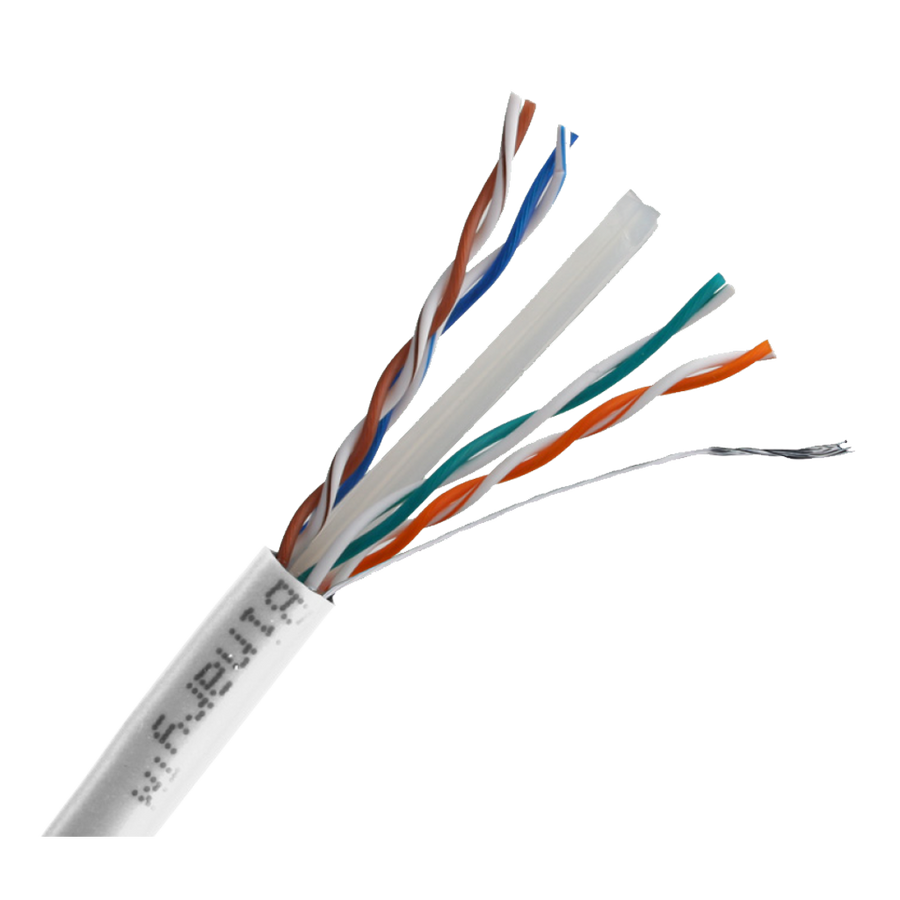 Rollo Cable UTP Categoría #6 Americano, 23AWG, 305 m, 4 Pares Trenzado, Cobre Pelado Sólido 99.9997%, Libre de Oxígeno, Binary NST-CAT6-1000-WHT