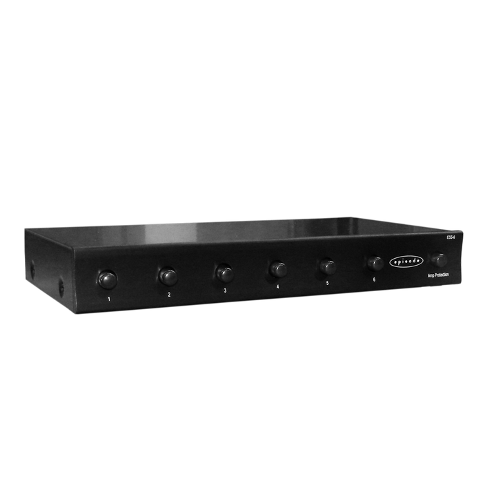 Selector de Altavoz 100 W Poder Continuo, Hasta 6 pares de Altavoces , Protección de Cortocircuito, Negro , Episode ESS-6-BLK