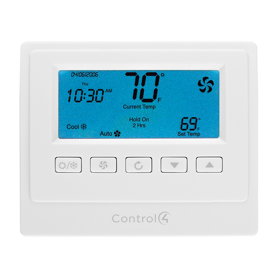 Termostato 24 V, ZigBee , CONTROL4 CCZ-T1-W