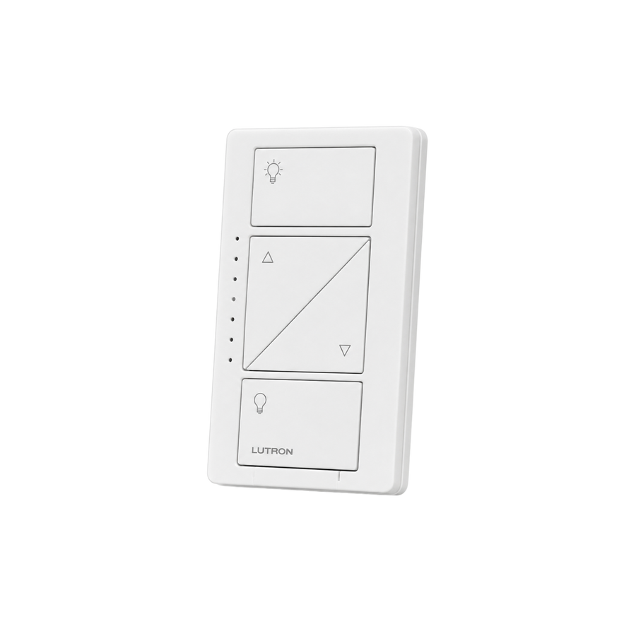 INTERRUPTOR DIMERIZABLE DE 2 SERVICIOS INALAMBRICO RF, COLOR BLANCO