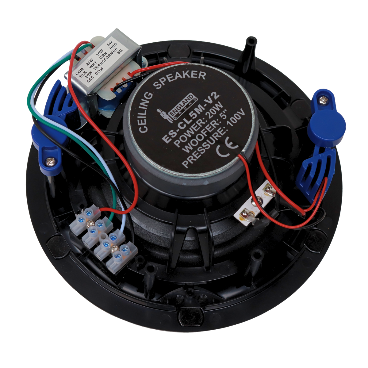 PARLANTE PARA TUMBADO, PASIVO, 5.25 PULG. CON TRANSFORMADOR, 70V-100V, 10-15-20W, 89DB