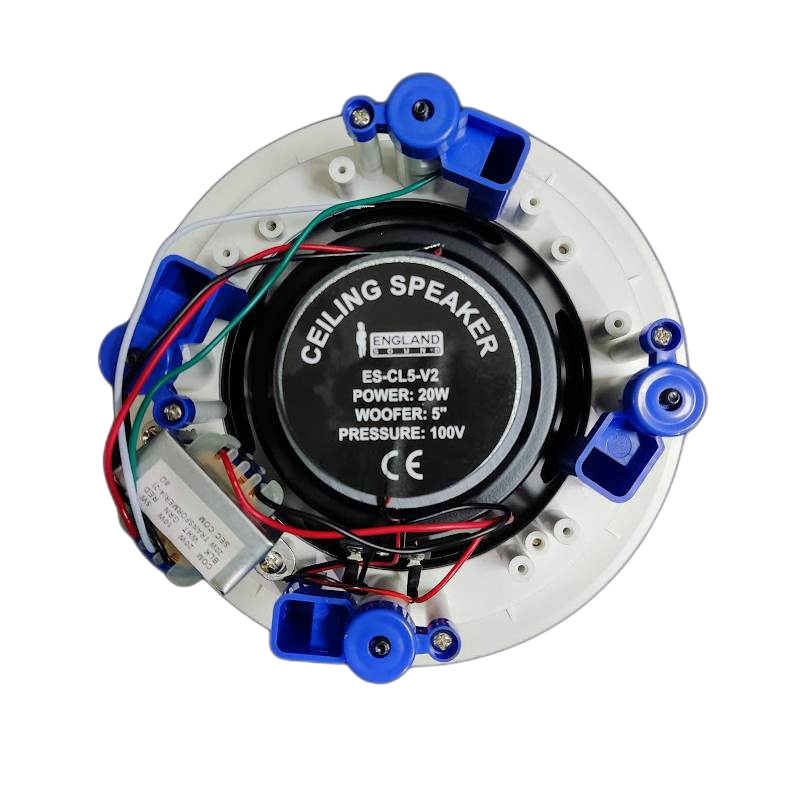 PARLANTE PARA TUMBADO CON REJILLA MAGNETICA, PASIVO, 5.25 PULG. CON TRANSFORMADOR, 70V-100V, 10-15-20W, 89DB