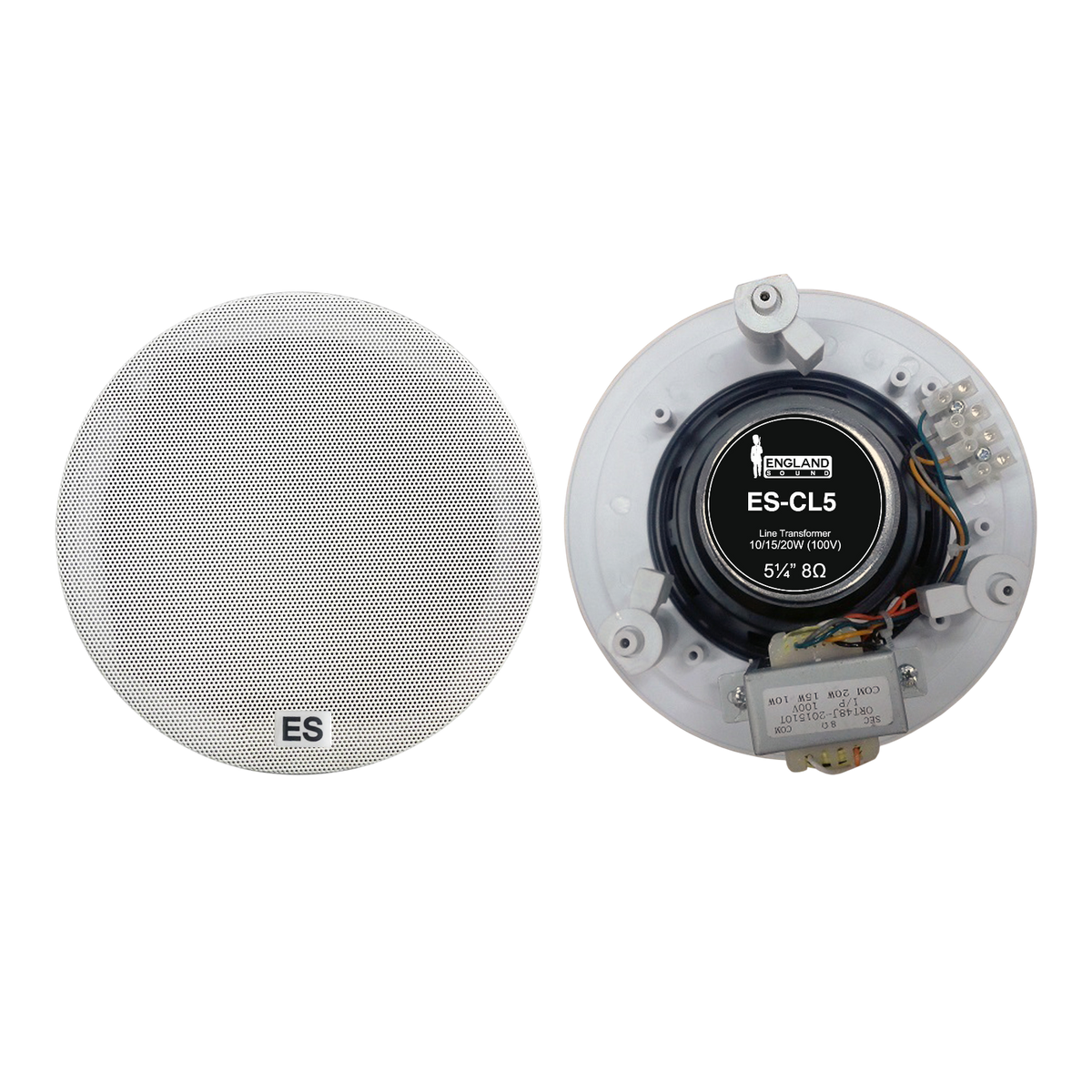 PARLANTE PARA TUMBADO, PASIVO, 5 PULG. CON TRANSFORMADOR, 100V, 10-15-20W, 89DB