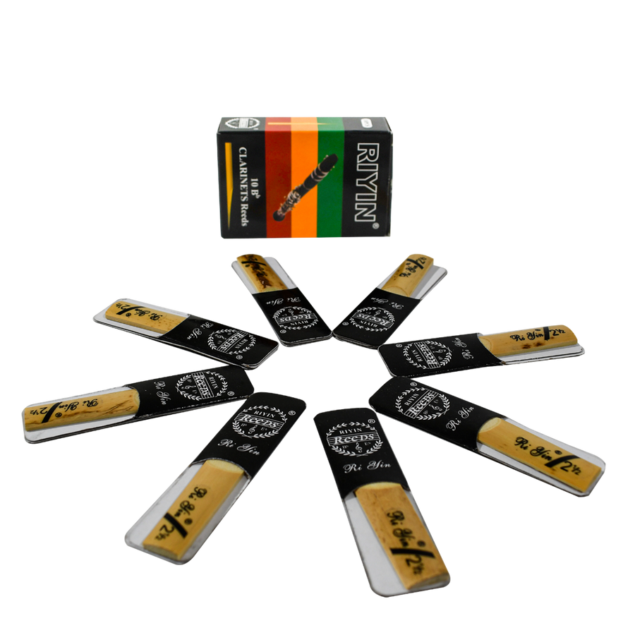 SET DE 10 CAÑAS PARA CLARINETE Bb 2 1/2, COLOR NATURAL