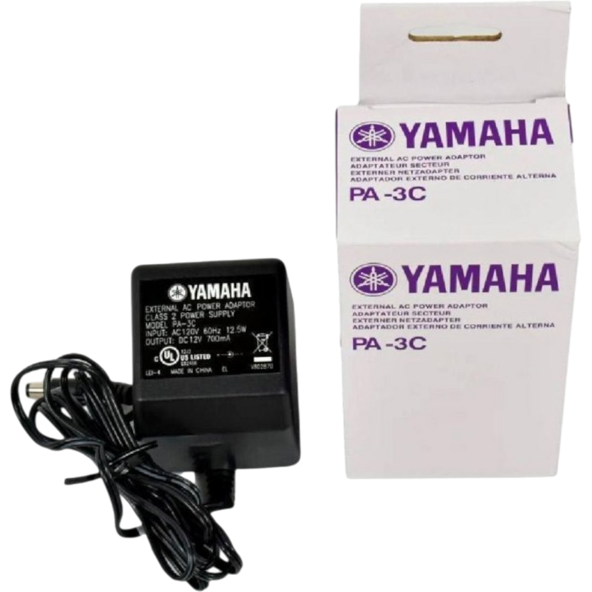 ADAPTADOR DE CORRIENTE FIJA, 12V, 1.5A, PARA TECLADOS: PSR F51. PSR-E263, PSR-E363