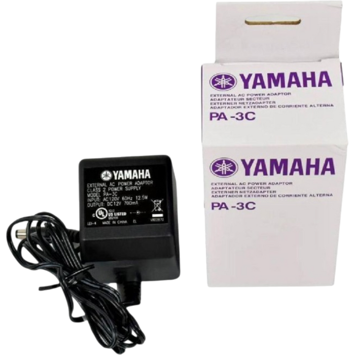 ADAPTADOR DE CORRIENTE FIJA, 12V, 1.5A, PARA TECLADOS: PSR F51. PSR-E263, PSR-E363