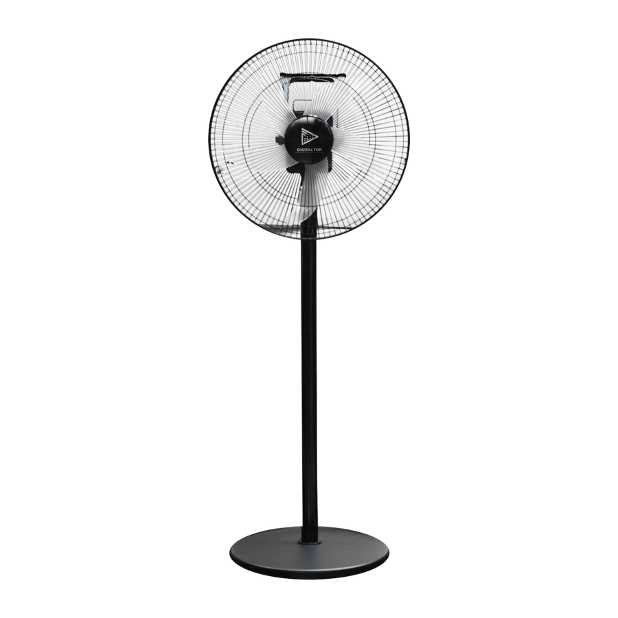 VENTILADOR DE 16" RECARGABLE, 3 VELOCIDADES, CONTROL REMOTO, 5V 2A, 110-240V
