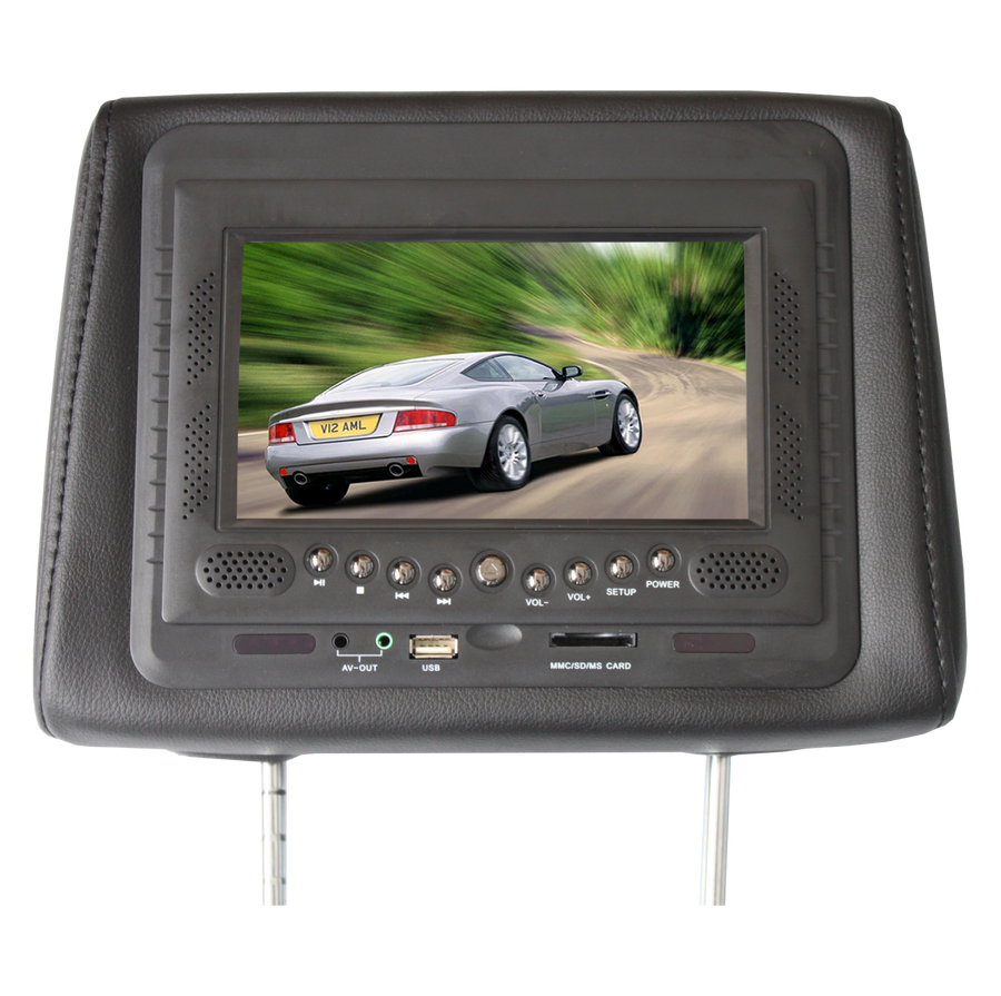 PANTALLA PARA CABECERA DE CARRO DVD, 7 PULG., USB, SD, TV