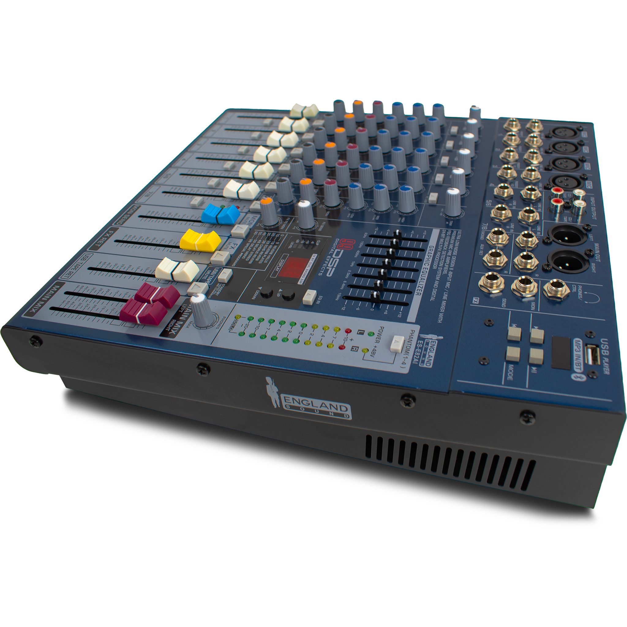 Consola Digital DJ 8FX PASIVA CON INTERFAZ AUDIO USB